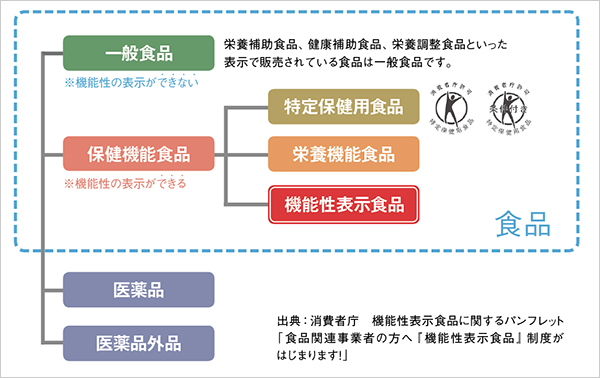 出典：消費者庁　機能性表示食品に関するパンフレット「食品関連事業者の方へ『機能性表示食品』制度がはじまります！」