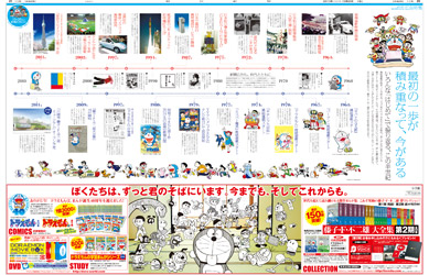 新聞広告の半世紀を振り返る企画〈広告主：小学館〉